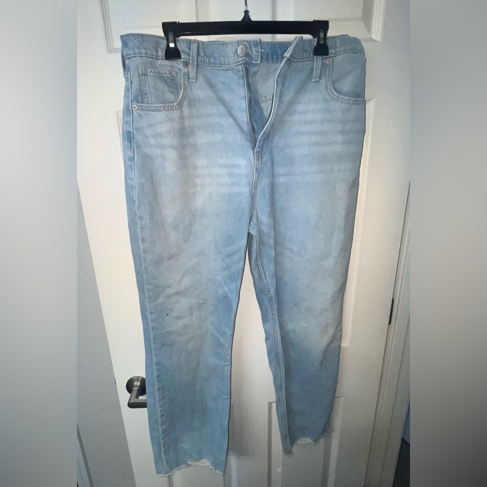 Old Navy Girls Plus Light Blue Straight Leg Jeans